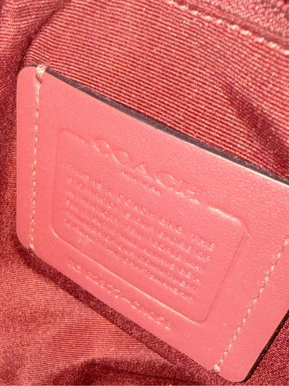 Coach Brown Signature Canvas Messenger with Red-Trim Straps